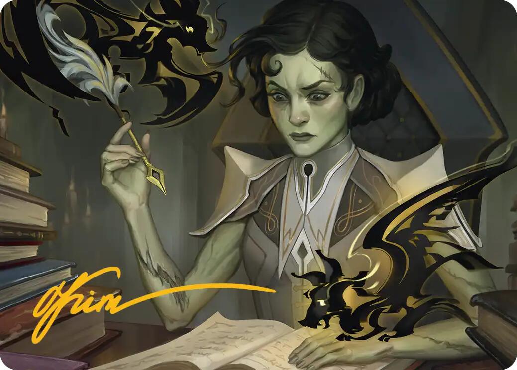 Eternal Student Art Card (Gold-Stamped Signature) [Secrets of Strixhaven Art Series] | Cards and Coasters CA