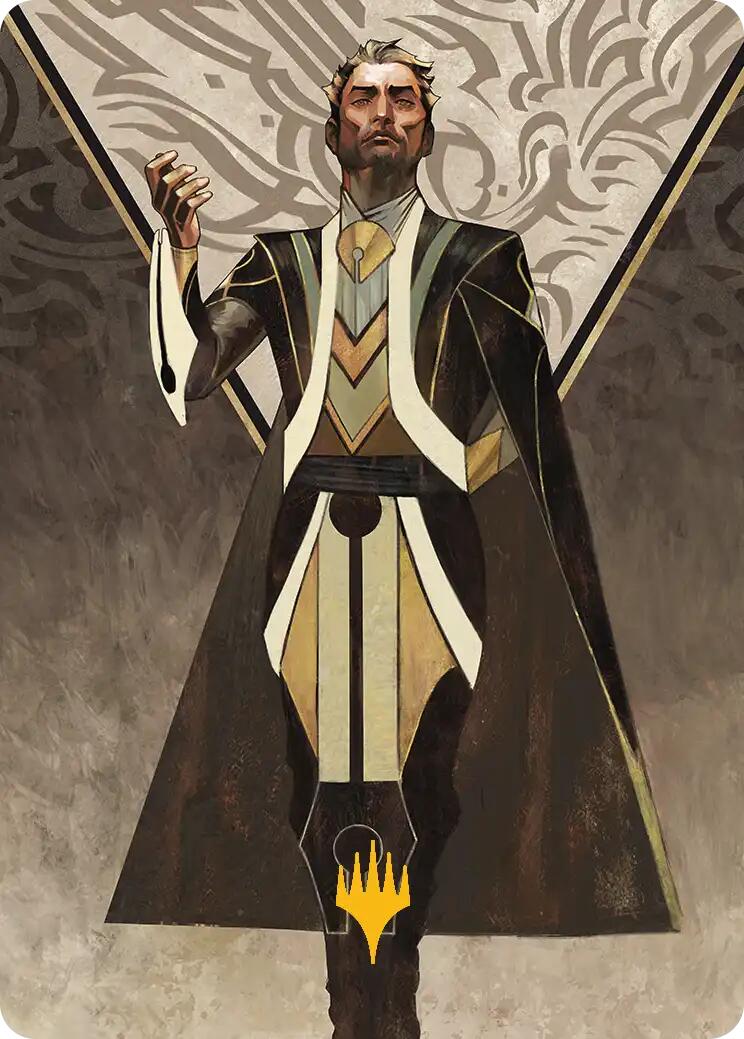 Ral Zarek, Guest Lecturer Art Card (Gold-Stamped Planeswalker Symbol) [Secrets of Strixhaven Art Series] | Cards and Coasters CA