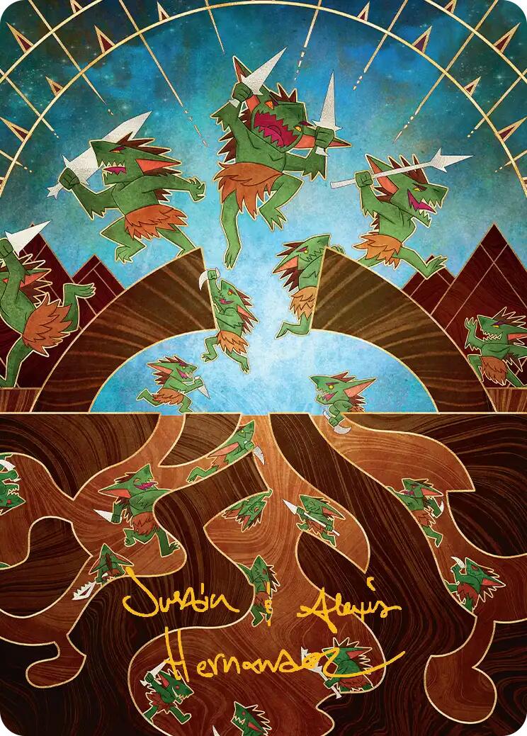 Empty the Warrens Art Card (Gold-Stamped Signature) [Secrets of Strixhaven Art Series] | Cards and Coasters CA
