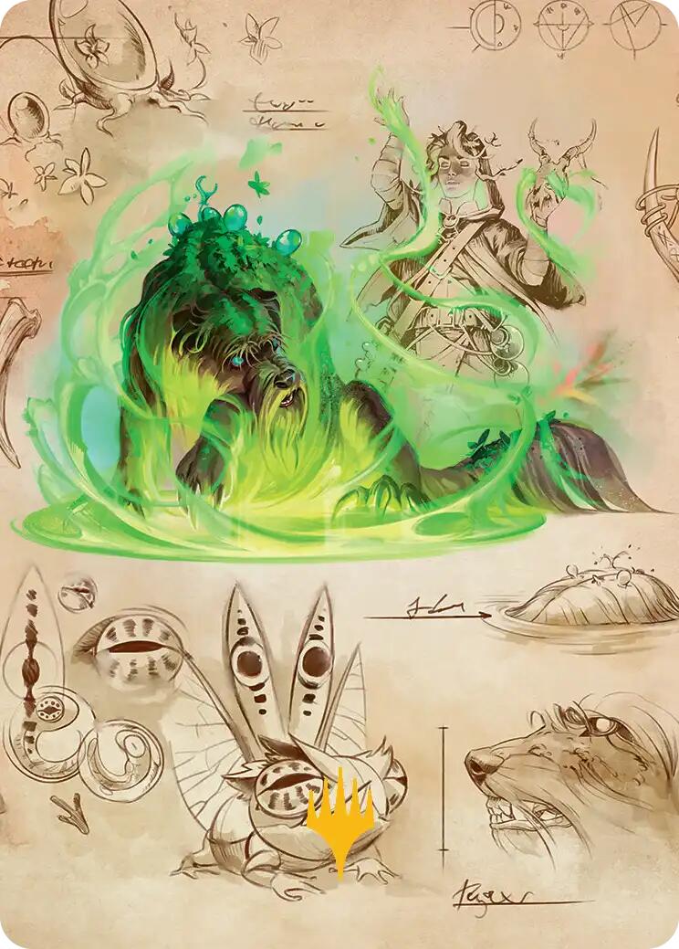 Germination Practicum Art Card (Gold-Stamped Planeswalker Symbol) [Secrets of Strixhaven Art Series] | Cards and Coasters CA