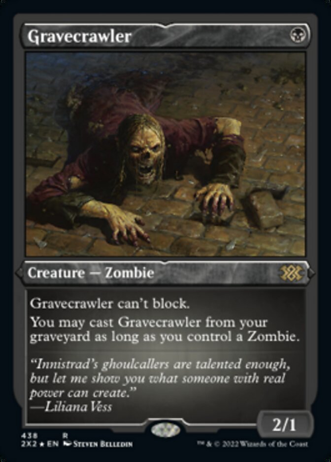 Gravecrawler (Foil Etched) [Double Masters 2022] | Cards and Coasters CA