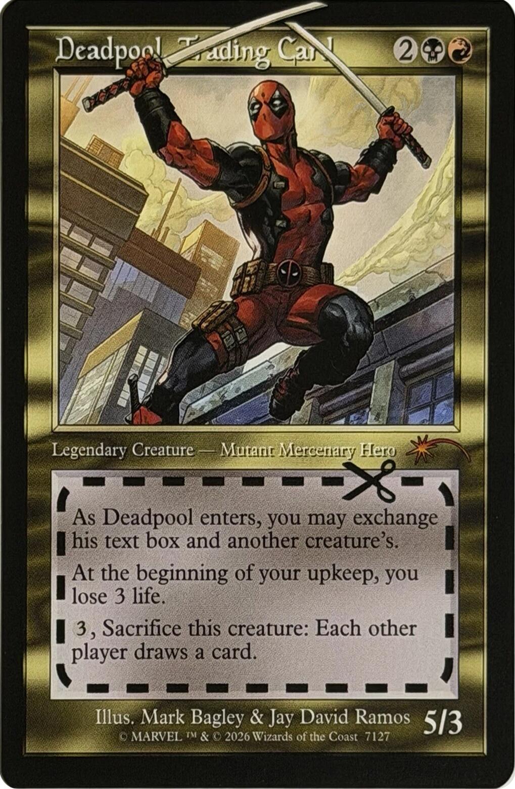 Deadpool, Trading Card (7127) [Secret Lair Drop Series] | Cards and Coasters CA