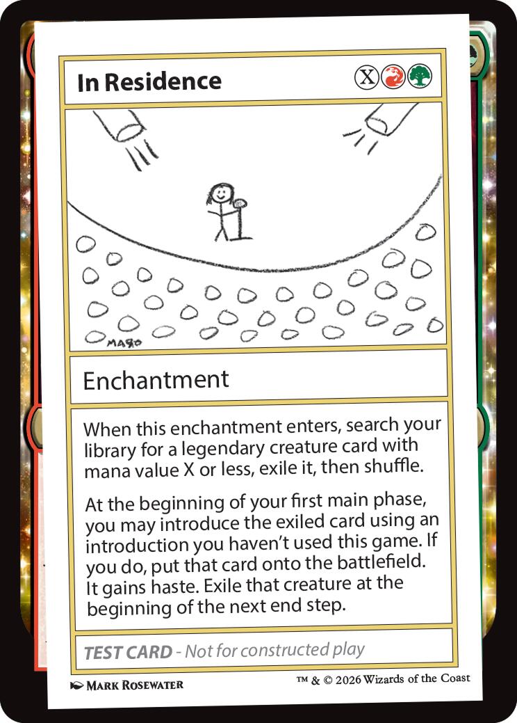 In Residence [Mystery Booster Playtest Cards] | Cards and Coasters CA