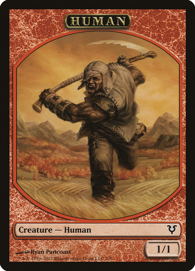 Human Token (7/8) [Avacyn Restored Tokens] | Cards and Coasters CA