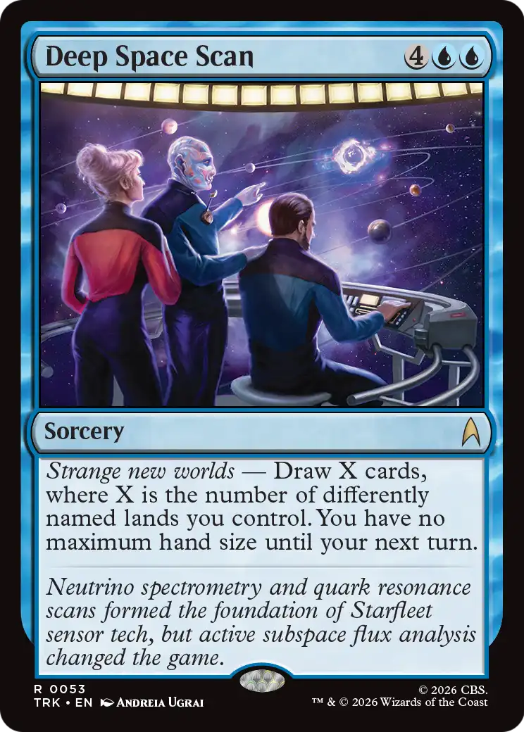 Deep Space Scan [Star Trek] | Cards and Coasters CA