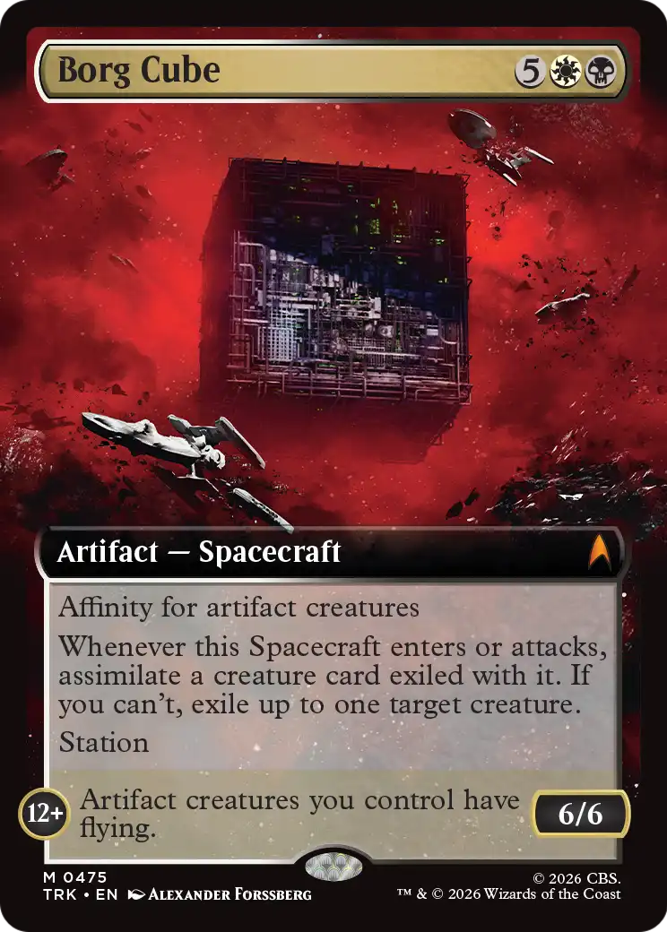 Borg Cube (Extended Art) [Star Trek] | Cards and Coasters CA