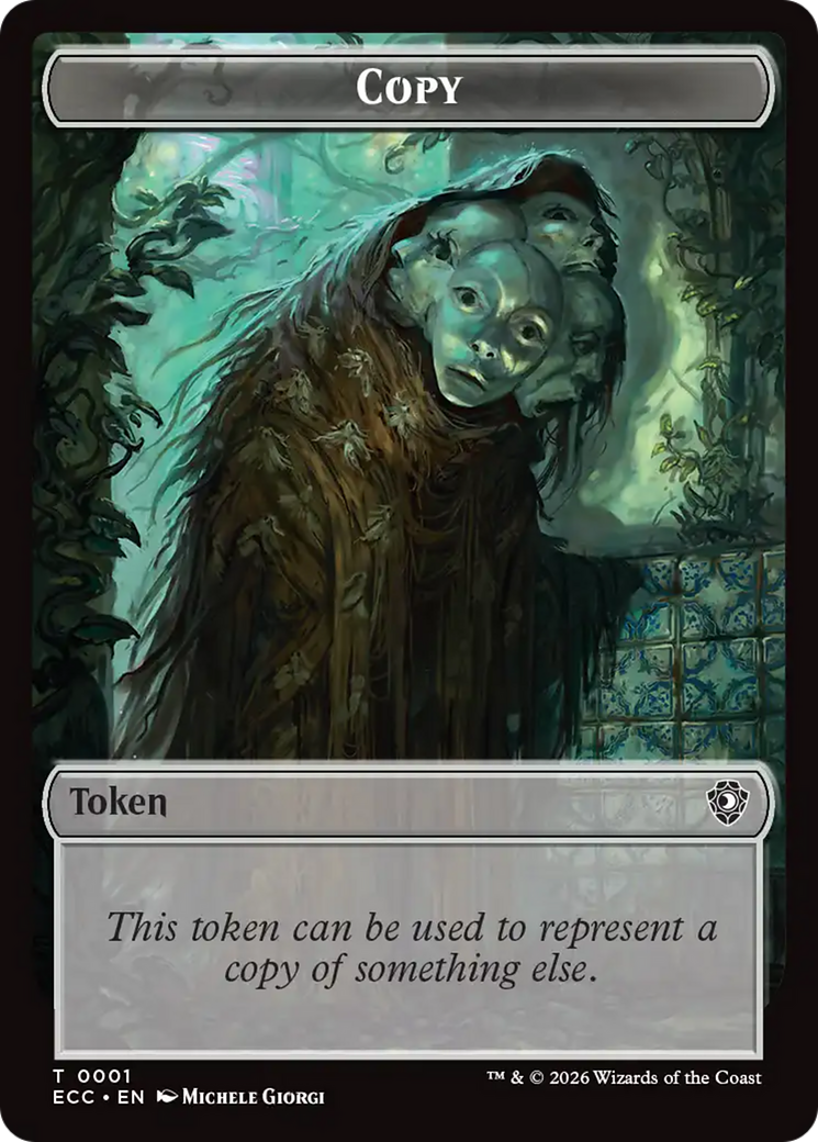 Treasure // Copy Double-Sided Token [Lorwyn Eclipsed Tokens] | Cards and Coasters CA