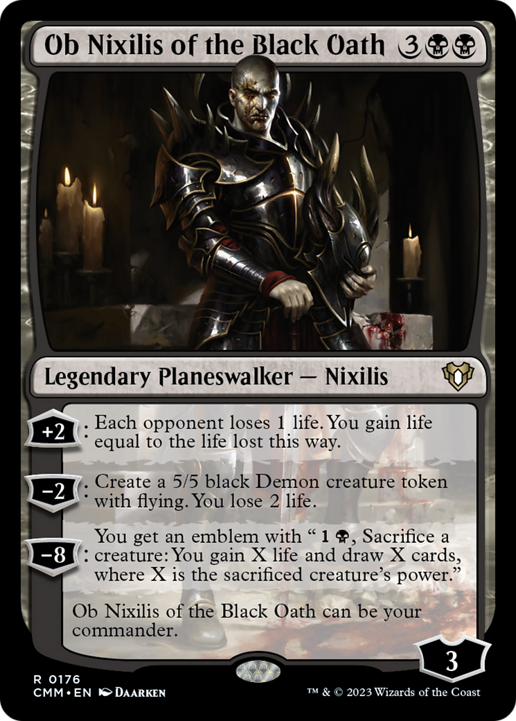 Ob Nixilis of the Black Oath [Commander Masters] | Cards and Coasters CA