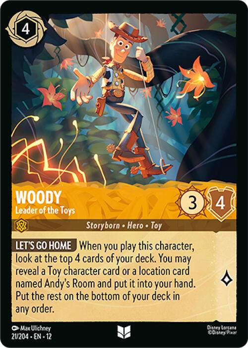 Woody - Leader of the Toys (21/204) [Wilds Unknown] | Cards and Coasters CA