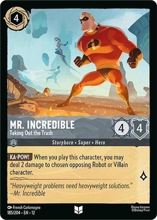 Mr. Incredible - Taking Out the Trash (185/204) [Wilds Unknown] | Cards and Coasters CA