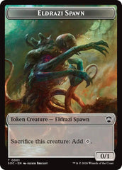 Eldrazi Spawn // Worm Double-Sided Token [Secrets of Strixhaven Commander Tokens] | Cards and Coasters CA