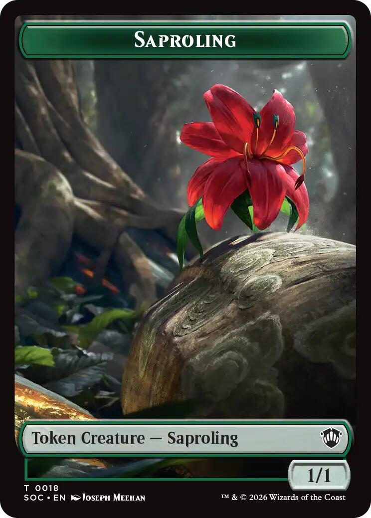 Saproling // Pest (0023) Double-Sided Token [Secrets of Strixhaven Commander Tokens] | Cards and Coasters CA