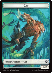 Cat // Inkling (0022) Double-Sided Token [Secrets of Strixhaven Commander Tokens] | Cards and Coasters CA