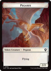 Pegasus // Inkling (0022) Double-Sided Token [Secrets of Strixhaven Commander Tokens] | Cards and Coasters CA