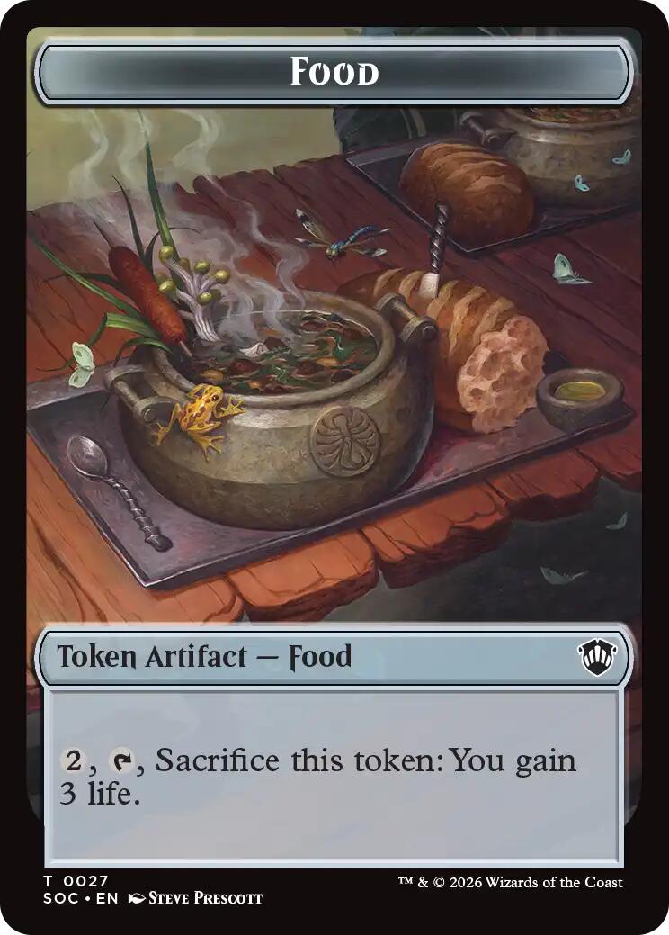 Food // City's Blessing Double-Sided Token [Secrets of Strixhaven Commander Tokens] | Cards and Coasters CA