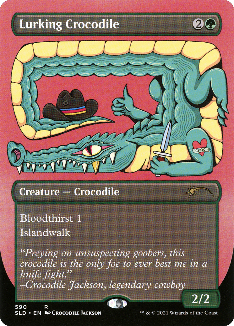 Lurking Crocodile [Secret Lair Drop Promos] | Cards and Coasters CA