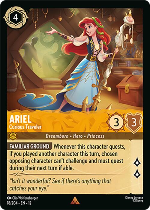 Ariel - Curious Traveler (18/204) [Wilds Unknown] | Cards and Coasters CA