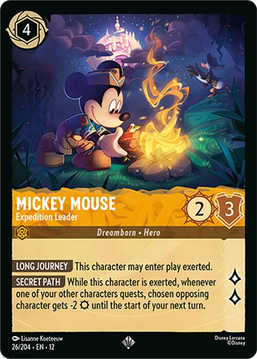 Mickey Mouse - Expedition Leader (26/204) [Wilds Unknown] | Cards and Coasters CA