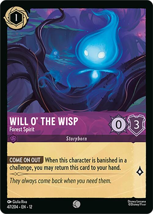 Will o' the Wisp - Forest Spirit (47/204) [Wilds Unknown] | Cards and Coasters CA