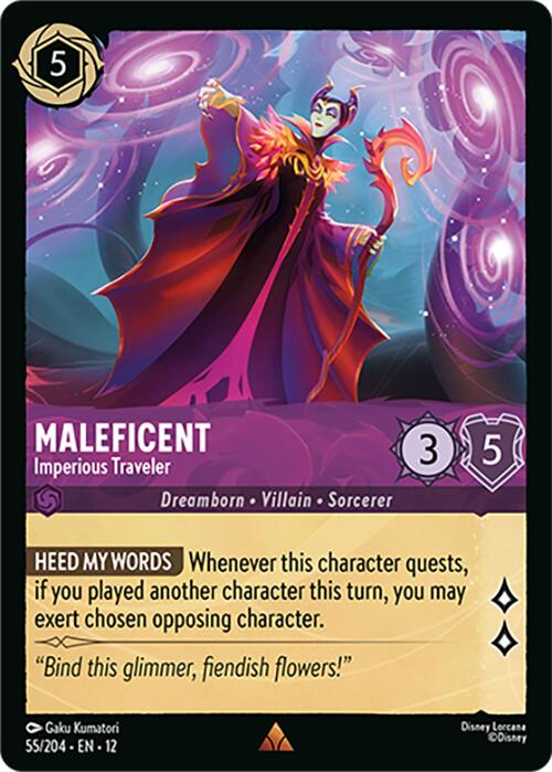 Maleficent - Imperious Traveler (55/204) [Wilds Unknown] | Cards and Coasters CA