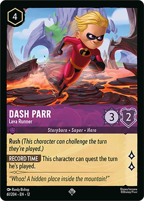 Dash Parr - Lava Runner (61/204) [Wilds Unknown] | Cards and Coasters CA