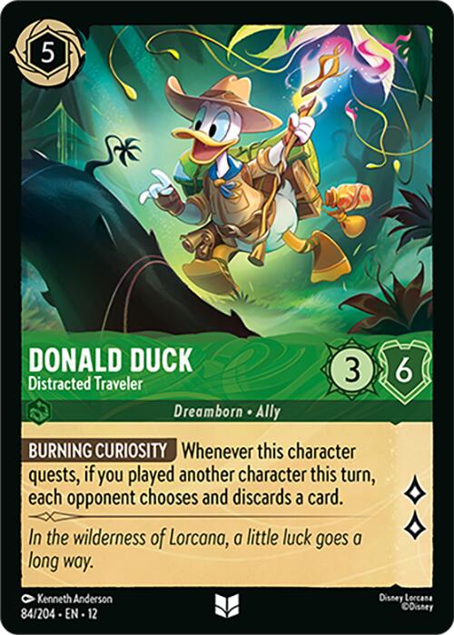 Donald Duck - Distracted Traveler (84/204) [Wilds Unknown] | Cards and Coasters CA