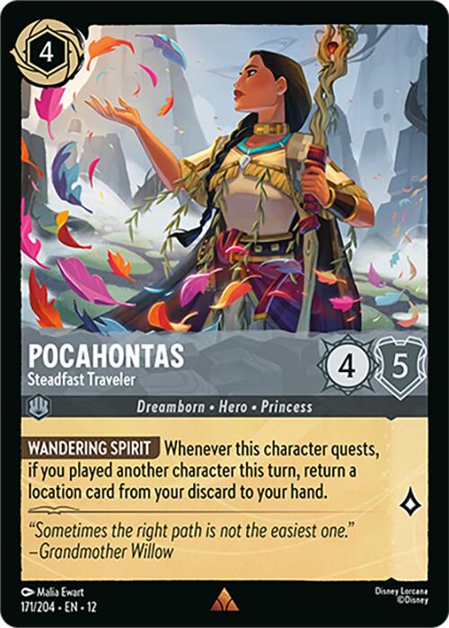 Pocahontas - Steadfast Traveler (171/204) [Wilds Unknown] | Cards and Coasters CA