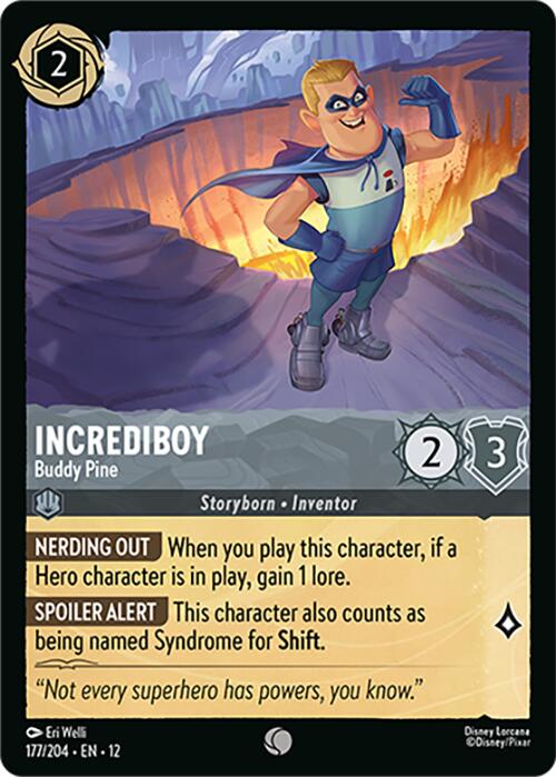 Incrediboy - Buddy Pine (177/204) [Wilds Unknown] | Cards and Coasters CA