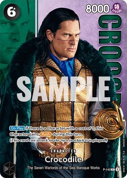 Crocodile (P-143) (Premium Card Collection -Live Action Edition Vol.2 Baroque Works-) [One Piece Promotion Cards] | Cards and Coasters CA