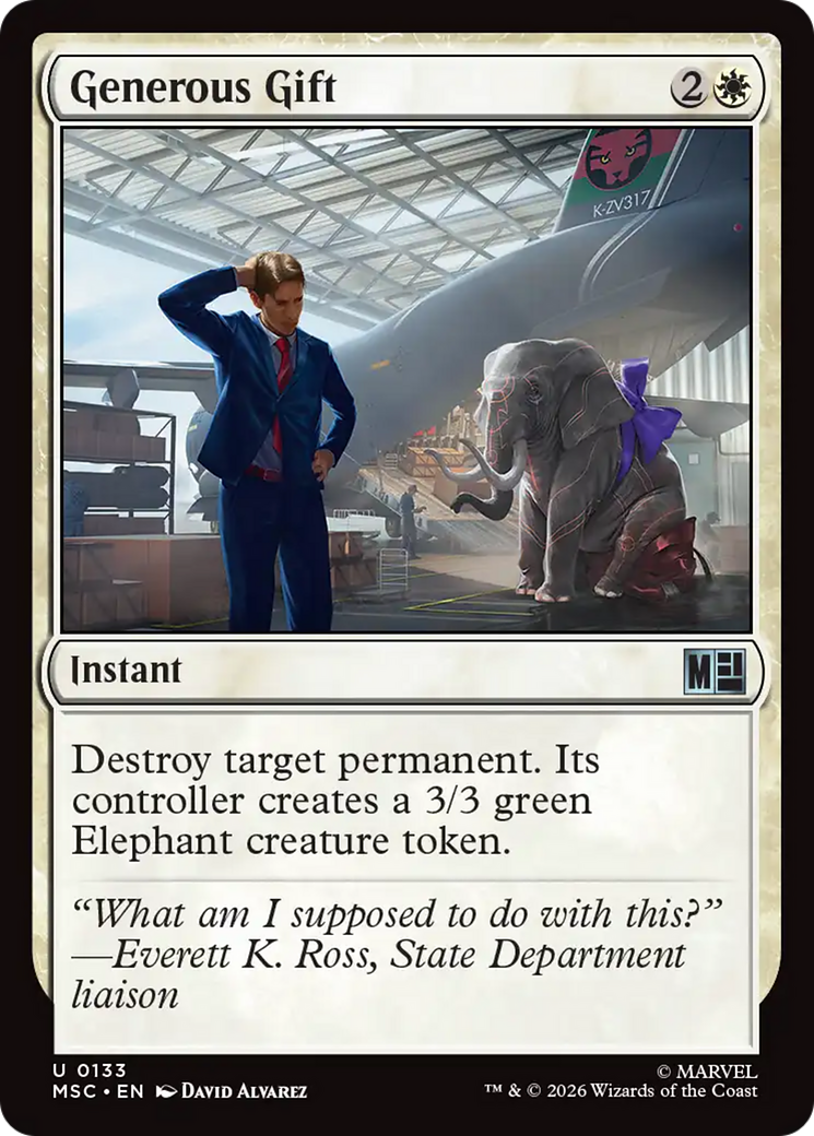 Generous Gift [Marvel Super Heroes Commander] | Cards and Coasters CA