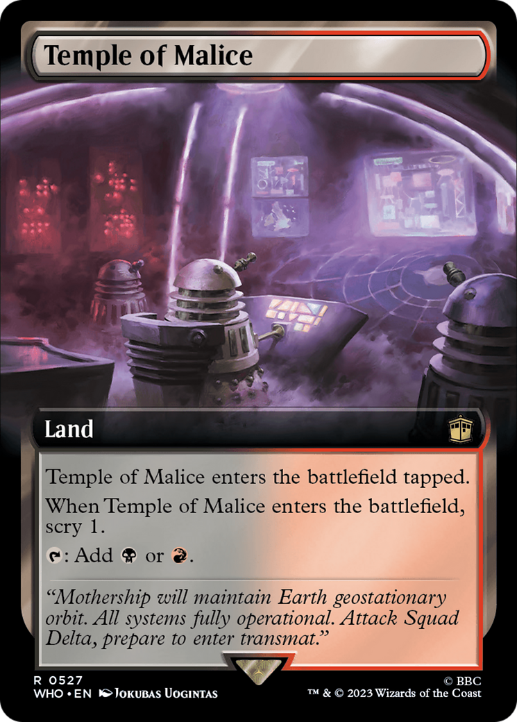 Temple of Malice (Extended Art) [Doctor Who] | Cards and Coasters CA