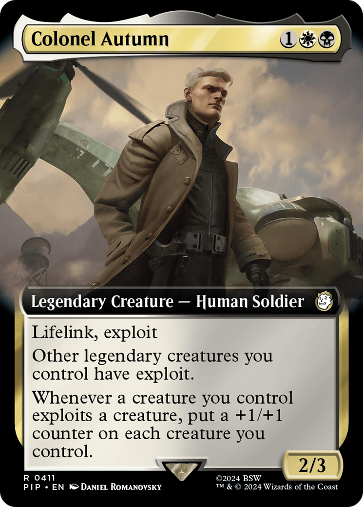 Colonel Autumn (Extended Art) [Fallout] | Cards and Coasters CA