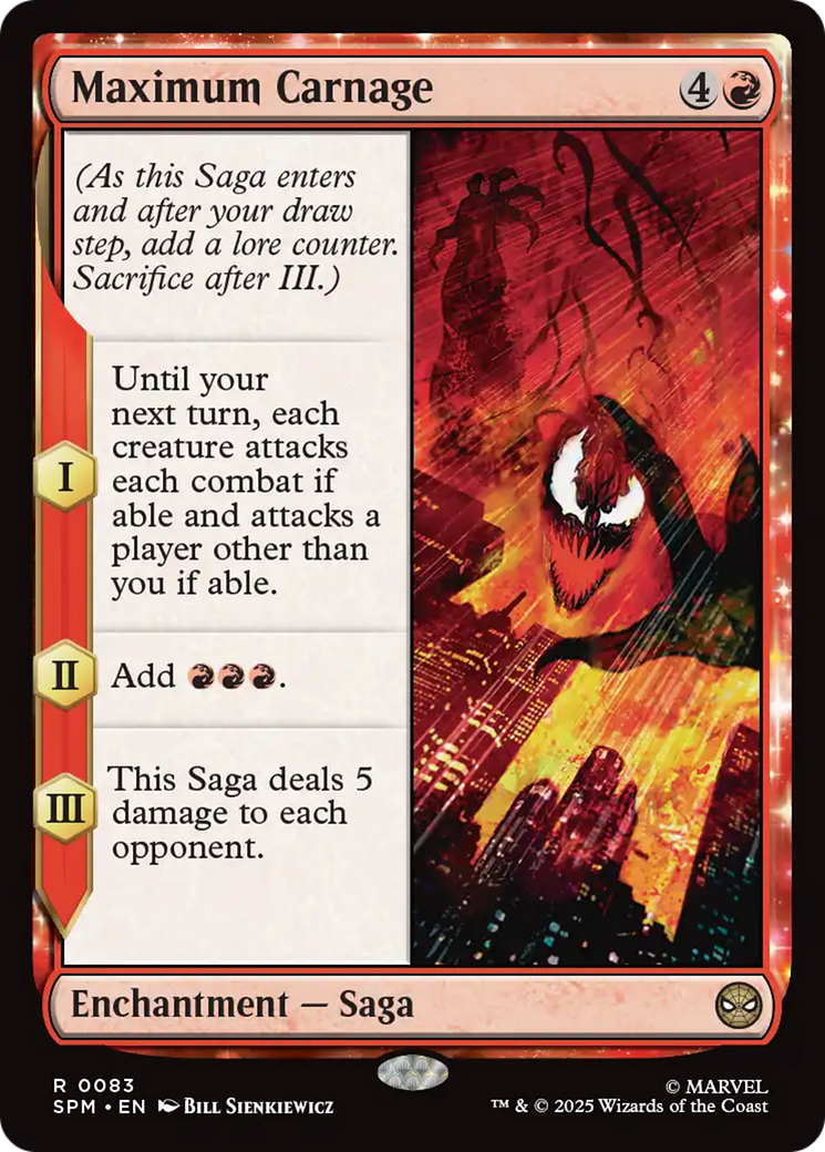 Maximum Carnage [Marvel's Spider-Man] | Cards and Coasters CA