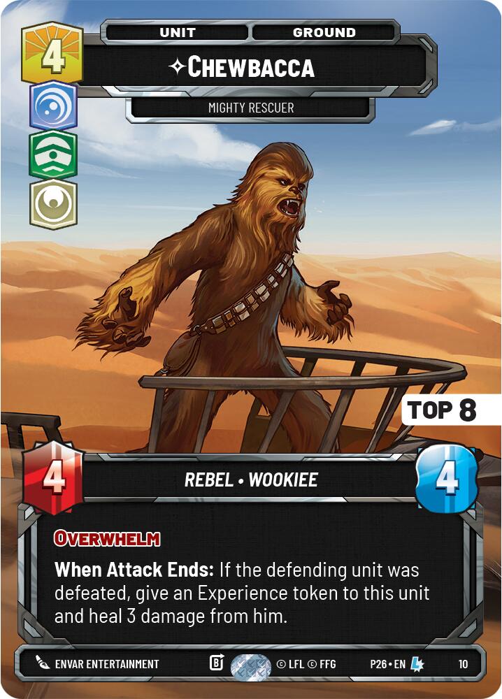Chewbacca - Mighty Rescuer (10) (Top 8) (10) [Organized Play Promos] | Cards and Coasters CA