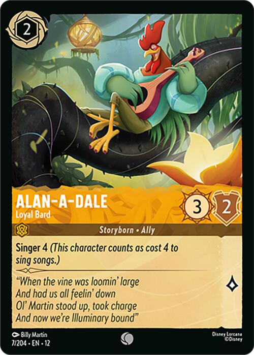 Alan-a-Dale - Loyal Bard (7/204) [Wilds Unknown] | Cards and Coasters CA