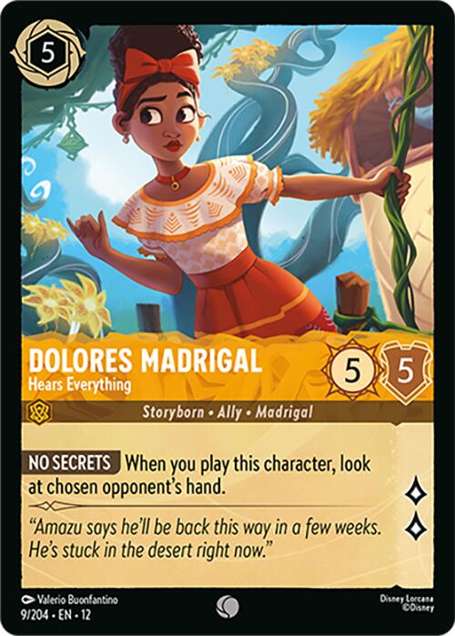 Dolores Madrigal - Hears Everything (9/204) [Wilds Unknown] | Cards and Coasters CA