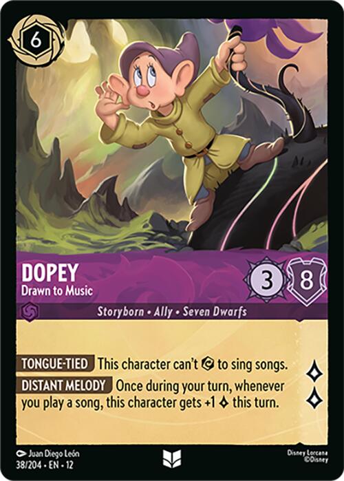 Dopey - Drawn to Music (38/204) [Wilds Unknown] | Cards and Coasters CA