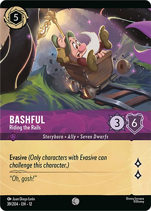Bashful - Riding the Rails (Foil) (39/204) [Wilds Unknown] | Cards and Coasters CA