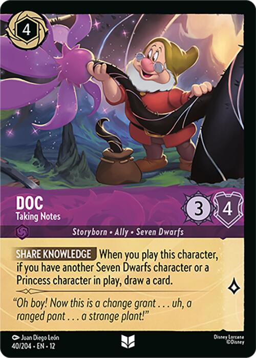 Doc - Taking Notes (Foil) (40/204) [Wilds Unknown] | Cards and Coasters CA