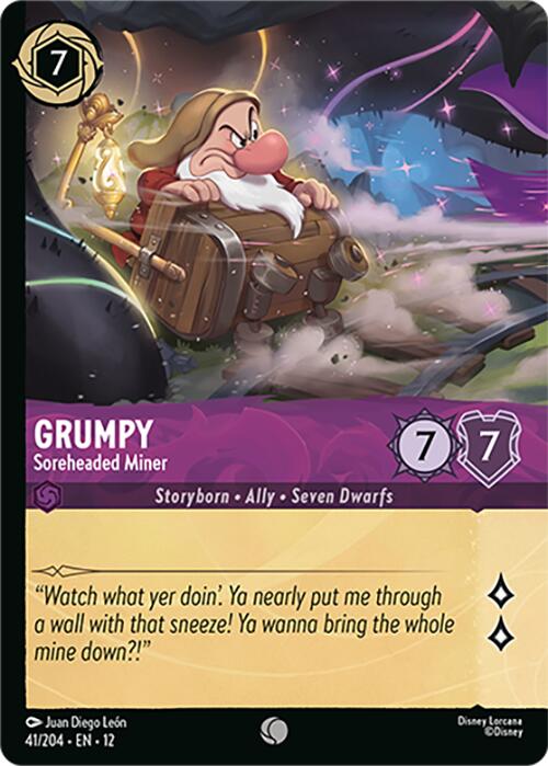 Grumpy - Soreheaded Miner (Foil) (41/204) [Wilds Unknown] | Cards and Coasters CA