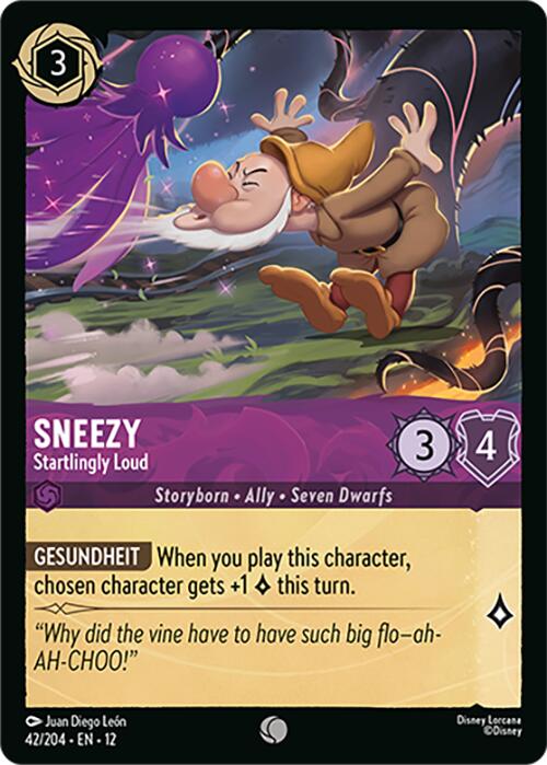 Sneezy - Startlingly Loud (42/204) [Wilds Unknown] | Cards and Coasters CA