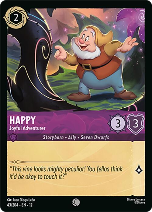 Happy - Joyful Adventurer (43/204) [Wilds Unknown] | Cards and Coasters CA