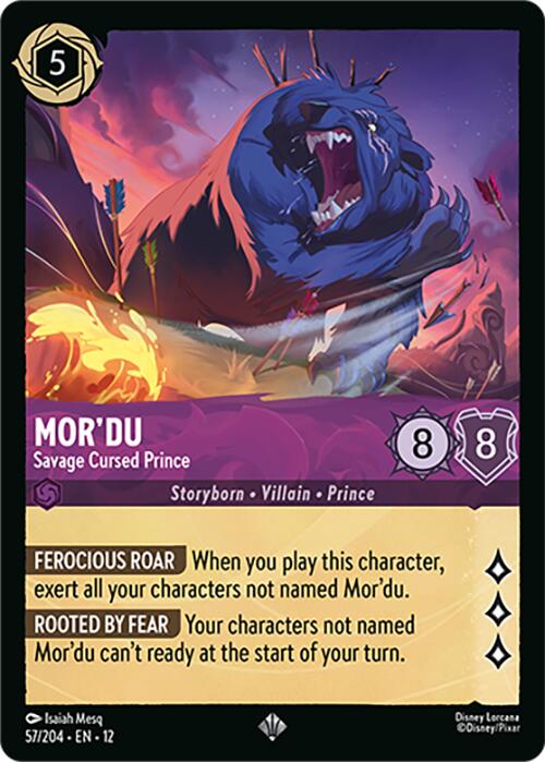 Mor'du - Savage Cursed Prince (57/204) [Wilds Unknown] | Cards and Coasters CA