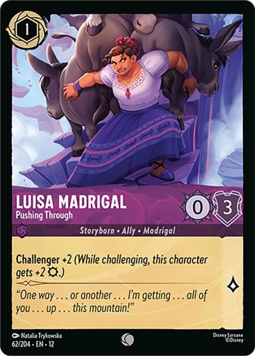 Luisa Madrigal - Pushing Through (62/204) [Wilds Unknown] | Cards and Coasters CA