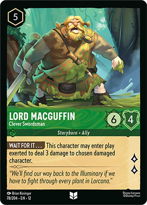 Lord MacGuffin - Clever Swordsman (78/204) [Wilds Unknown] | Cards and Coasters CA