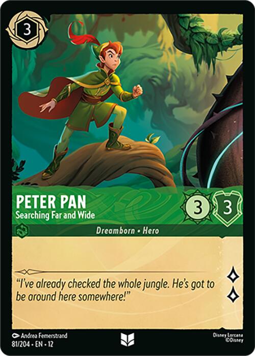 Peter Pan - Searching Far and Wide (81/204) [Wilds Unknown] | Cards and Coasters CA