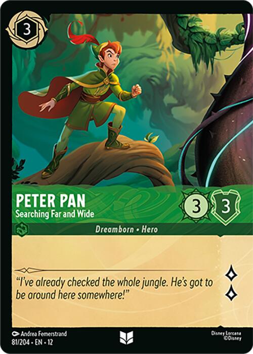 Peter Pan - Searching Far and Wide (Foil) (81/204) [Wilds Unknown] | Cards and Coasters CA