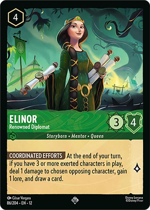 Elinor - Renowned Diplomat (86/204) [Wilds Unknown] | Cards and Coasters CA