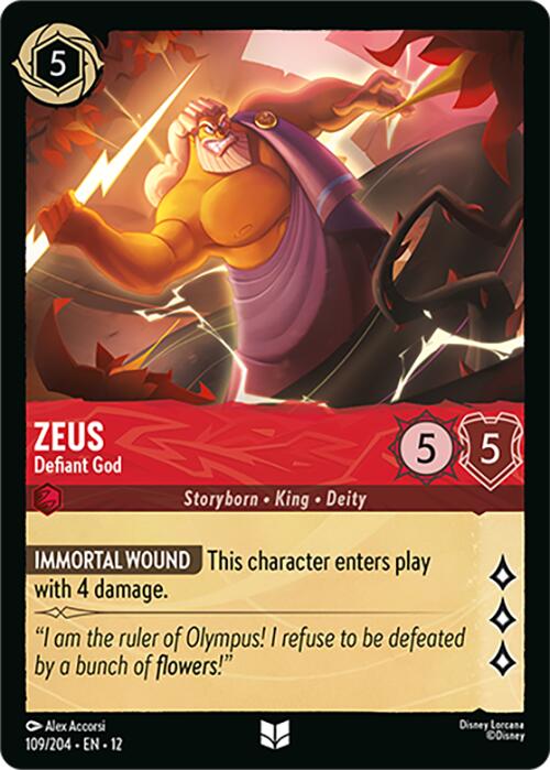 Zeus - Defiant God (109/204) [Wilds Unknown] | Cards and Coasters CA