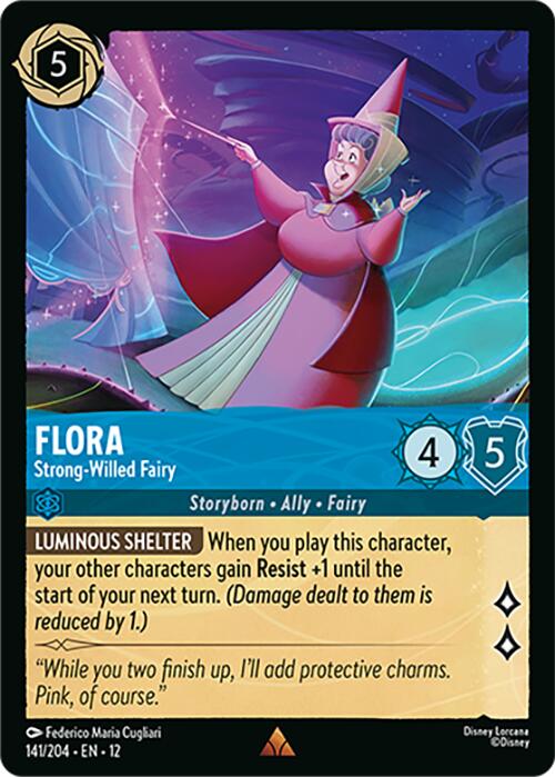 Flora - Strong-Willed Fairy (141/204) [Wilds Unknown] | Cards and Coasters CA